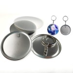 메탈 원형 핀버튼 키링 DIY 뱃지제작 100개입