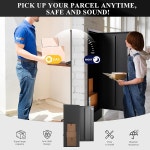 외부용 메라피 소포 드롭 박스 16 3 15 2 40 4 패키지용 냉간 압연 강철 방지 잠금식 패키지 현관 집 도로변 우드 그레인-BD