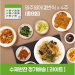 더소반 일반 가정식 수제반찬 한달 정기배송 - 맞벌이부부 부모님께 매일 집밥 선물 저염식단 케어푸드 맛집 8세트 2 4kg
