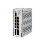 이지넷유비쿼터스 넥스트유 산업용 8포트 1G TP 10G 4SFP+ L3매니지드 BT POE 스위칭허브 포넥트 MX1