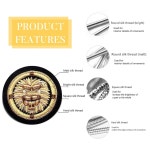 자수 비딩 주얼리 의류 장식을 위한 베네크레아 5롤 14 게이지 7 87 금도금 프렌치 불리언 와이어 나선형 구리 14 Gauge Golden