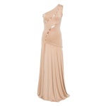 니사 크리스털 장식 맥시 드레스 베이지계열 RO 38 KR 55 RRS15966