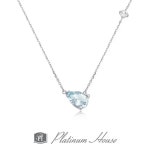플래티넘하우스 스카이 아쿠아마린 Sky Aquamarine 원석 목걸이
