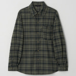 조질롱 스몰 타탄 체크 셔츠 - KHAKI KH JN336KH