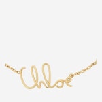 끌로에 끌로에 브라스 로고 체인 목걸이 CHC24AFO64 CB79DC