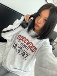 나나 R레터링 맨투맨 루즈핏 간절기 나염 홈웨어 면60 티셔츠 봄 라운드 긴팔 데일리룩
