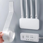 강력한 나노 양면 테이프 방수 벽 탈착식 투명 그리드 접착 스트립 메쉬