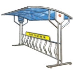 공원 공장 지붕포함 자전거보관소 설치용