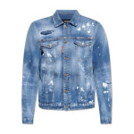 디스퀘어드2 라프리마 DAN 진 페인트 데님 자켓 S74AM1463 S30789 47