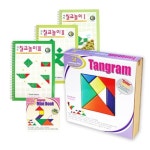 러닝스텝 러닝스텝 칠교놀이 탱그램 딜럭스 활용교재 123단계 세트 학교