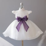 도담도담 도담도담 심플 보라 리본 아동 여아 유아 돌 화동 아기 주니어 드레스 연주회 콩쿨 결혼식