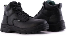 골든 리트리버 6 스틸 토 워크 부츠 남성용 방수 건설 미끄럼 방지 오일 저항성 쿨맥스 편안함 ASTM EH wide 6 F2413-18 G6755