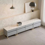 UNKNOWN 가구산책 템바보드 2단 2400 거실장 세트 주방 거실 수납 정리 인테리어 가구 H8851