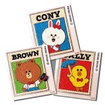 아트박스 하비스스퀘어 빈티지 브라운앤프렌즈 스티커 BST3-403