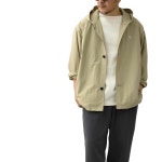 단톤 M 나일론 투서 후드 재킷 DT ECRU 42 A0655TNY