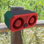 태양 적외선 모션 센서 알람 홈 빌라 농장 헛간을위한 깜박이는 빛이있는 보안 경보