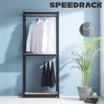 스피드랙 스피드랙 홈던트하우스 조립식 시스템 행거 3단 행거봉2개 1000 x 400 x