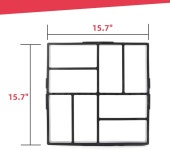 어나더에이 어나더에이 Anothera 15 7 x15 7 x1 57 콘크리트 몰드 재사용 가능한 워크 메이커 패스메이트 스톤 몰딩 디딤돌 패스 페이버... 