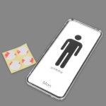 투행 세로형 디자인 화장실 표지판 남자화장실