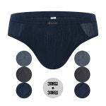 제임스딘 제임스딘 남자 삼각팬티 고급 남삼각 6종세트 부드러운 모달 3종컬러2통 95 색별2 2 2