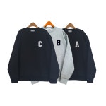 베러댄나우 베럴댄나우 남녀공용 쭈리 오버핏 데일리 영문 스몰 로고 자수 맨투맨 B그레이