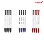 모나미 모나미 모나미 153 클립 0 0 7 3색혼합 흑4 청4 적4 4세트