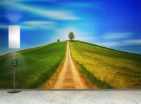 포토 벽지- 언덕 길 나무 3폭 제작도 실크 3120x2400mm 158400원 18PH195