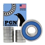 10팩 PGN 밀폐 볼 베어링 - x32x10 윤활 크롬강 10 6201-2RS C3-12