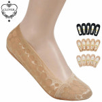 직자인 정장 물방울 자가드 덧신 덧신실리콘 양말세트