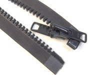 YKK YKK 지퍼 10 하단 분리 마린 등급 금속 탭 슬라이더 헤비 듀티 96 Inch