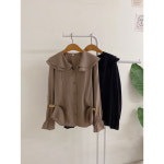 허니제이 허니제이 2사이즈 메스티 이중 프릴 카라 핀턱 블라우스