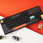 지클릭커 지클릭커 오피스프로 WK80 사일런스L 블록 로우프로파일 무소음 무선 블루투스 키보드 100키 블랙 블록