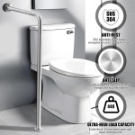 33 음수대 스테인리스 스틸 브러시 논슬립 분할 디자인 샤워 화장실 화장실 욕실 습윤 지역 장애 노인 임산부를 위한 Zonon Wall to... 