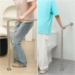 33 음수대 스테인리스 스틸 브러시 논슬립 분할 디자인 샤워 화장실 화장실 욕실 습윤 지역 장애 노인 임산부를 위한 Zonon Wall to... 