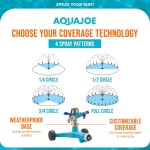 아쿠아 조 파괴 불가능한 아연 임펄스 360 o 스프링클러 최대 1 390 방 피트 커버 6-Inch Sprinkler AJ-IS6WB