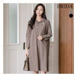 드리다 엄마옷 여성 정장 카라 미디 원피스 중년여성 40-50대 미시 모임룩 하객룩 상견례룩
