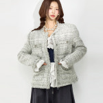 딘트 프린지 트위드 자켓 j3093