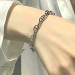 925실버 샹달 팔찌 레이어드 캐주얼 체인 팔찌