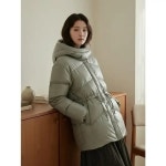 써스데이아일랜드 써스데이아일랜드 후드 컬러배색 구스다운 KH2 85 S T238MDJ233W P406101581