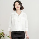 조이마담 아이스 더블포켓 스트링 자켓 J3335