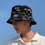 예스몰 양면 이니셜 벙거지 모자