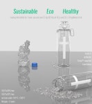 마이포레스트 32온스 1L 스포츠 물병 라이트 트리탄 퀵 오픈 처그 뚜껑 스트로우 2-in-1 누수 방지 식기세척기 안전 BPA 프리 드롭 저항... 