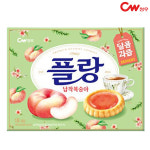 청우식품 CW청우 CW청우 청우 플랑 납작복숭아 160g 과자 간식 타르트