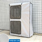 대형 에어컨 실외기 차양막 바람막이 절전 실내기 길이 96x높이 125x두께 40 A 오로라 반사망