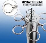 GSE 게임 스포츠 전문가 스탠드형 금속 당구 풀 큐 랙 6개의 스틱 여러 가지 제공 Brushed Nickel