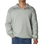 남자오픈카라티 남자긴팔 가을 오픈형 니트 티셔츠 남자 기본 남성