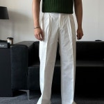 데일트 바이오 원턱 코튼 슬랙스