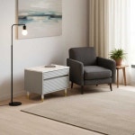 UNKNOWN 템바보드 2단2칸 600 서랍장 거실 주방 욕실 다용도 수납 가구 G9211