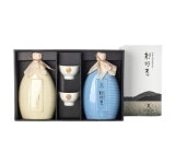 중원당 청명주 도자기 17도 선물세트 1L