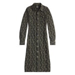 RRL 플로럴 셔츠 드레스 NATURAL 그린 여성 282P07666